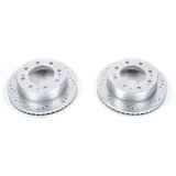 Power Stop 11-21 GMC Sierra 3500 HD Front Drilled & Slotted Rotor - Pair (1x psbAR82153XL, 1x psbAR82153XR) thumbnail 6