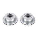 Power Stop 11-20 GMC Sierra 3500 HD Rear Drilled & Slotted Rotor - Pair (1x psbAR82155XL, 1x psbAR82155XR) thumbnail 2