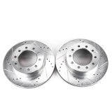 Power Stop 05-16 Ford F-550 Super Duty Front Drilled & Slotted Rotor - Pair (1x psbAR85113XL, 1x psbAR85113XR) thumbnail 5