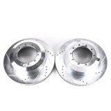 Power Stop 11-12 Ram 5500 Rear Drilled & Slotted Rotor - Pair (1x psbAR85114XL, 1x psbAR85114XR) thumbnail 2