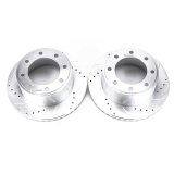 Power Stop 05-2012 Ford F-350 Super Duty Rear Drilled & Slotted Rotor - Pair (1x psbAR85116XL, 1x psbAR85116XR) thumbnail 2