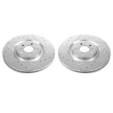 Power Stop 13-14 Ford Mustang Front Drilled & Slotted Rotor - Pair (1x psbAR85151XL, 1x psbAR85151XR) thumbnail 4