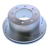 PowerStop Z36 Truck and Tow Brake Upgrade Kits for 2011-2019 SIERRA 3500 HD, SILVERADO HD - K5562-36 Rotors/Pads, Iron, Drilled/Slotted, Zinc Plated, Carbon Ceramic Pads, Chevy, GMC, Rear, Kit thumbnail 2