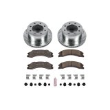 PowerStop Z36 Truck and Tow Brake Upgrade Kits for 2011-2019 SIERRA 3500 HD, SILVERADO HD - K5562-36 Rotors/Pads, Iron, Drilled/Slotted, Zinc Plated, Carbon Ceramic Pads, Chevy, GMC, Rear, Kit thumbnail 7