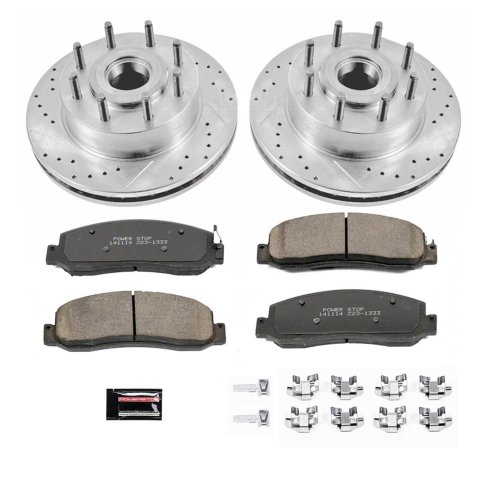Power Stop 10-11 Ford F-350 Super Duty Front Z23 Evolution Brake Kit (1x psbZ23-1333, 1x psbAR85138XL, 1x psbAR85138XR)