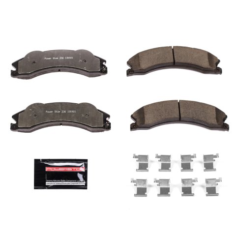 PowerStop Z36 Truck and Tow Brake Upgrade Kits K6257-36 Pads Rotors, Tow, Cross-Drilled/Slotted Surface, Iron, Zinc Plated, 12.800 in. Diameter, Carbon Fiber Ceramic Pads, Kit thumbnail 8