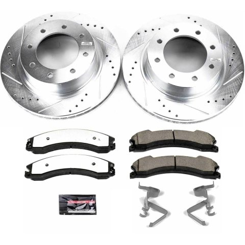 Power Stop 12-21 Nissan NV3500 Front Z36 Truck & Tow Brake Kit (1x psbZ36-1565, 1x psbJBR1573XL, 1x psbJBR1573XR, 1x psbPBK107) thumbnail 2