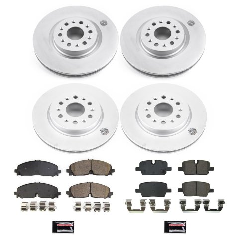 Power Stop 2021 Cadillac XT5 Front & Rear Z17 Coated Brake Kit (1x psbCRK8683, 1x psbCRK8743) thumbnail 6