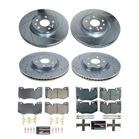 Power Stop 20-22 Chevrolet Corvette Front & Rear Z23 Evolution Brake Kit (1x psbK8529, 1x psbK8531) thumbnail 7