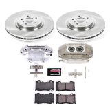 Power Stop 2009 Nissan 350Z Front Autospecialty Kit w/Cals (1x psbL3858, 1x psbL3859, 1x psbKOE2915) thumbnail 2