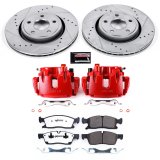 Power Stop 11-12 Jeep Gr& Cherokee Front Z36 Truck & Tow Kit w/Cals (1x psbS5296A, 1x psbK5954-36) thumbnail 9