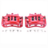 PowerStop Z26 Street Warrior Brake Upgrade Kits with Calipers KC1364-26 Disc Kits, Performance, Front, Cross-drilled/Slotted Rotors, Red Powdercoated Calipers, 2-piston, Ford, Lincoln, Mercury, Kit thumbnail 5