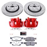Power Stop 13-15 Jeep Grand Cherokee Front Z36 Truck & Tow Kit w/Cals (1x psbK6536-36, 1x psbS5296A) thumbnail 2