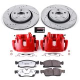 Power Stop 16-20 Jeep Grand Cherokee Front Z36 Truck & Tow Kit w/Cals (1x psbK7133-36, 1x psbS5296A) thumbnail 3