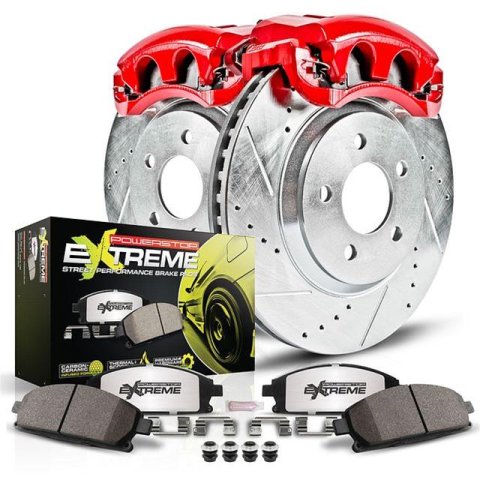 Power Stop 15-17 BMW 550i GT xDrive Rear Z26 Street Kit w/Cals (1x psbK6416-26, 1x psbS6110) thumbnail 2