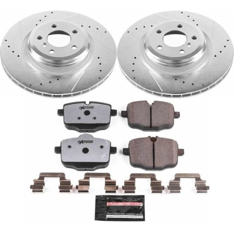 Power Stop 15-17 BMW 550i GT xDrive Rear Z26 Street Kit w/Cals (1x psbK6416-26, 1x psbS6110) thumbnail 3