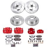 Power Stop 14-18 Subaru Forester Front & Rear Z26 Street Warrior Brake Kit w/Calipers (1x psbK285-26, 1x psbS3348, 1x psbK6978-26, 1x psbS6376) thumbnail 4