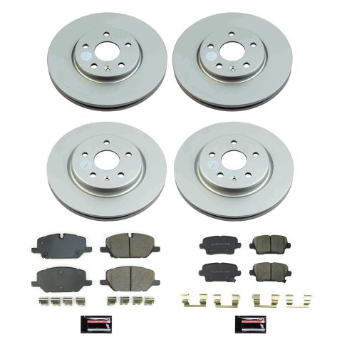 Power Stop 20-21 Cadillac XT4 Front and Rear Z17 Coated Brake Kit (1x psbCRK8487, 1x psbCRK8829) thumbnail 4