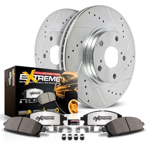 Power Stop 20-22 Lincoln Aviator Front and Rear Z36 Truck & Tow Brake Kit (1x psbK8682-36, 1x psbK8672-36) thumbnail 2