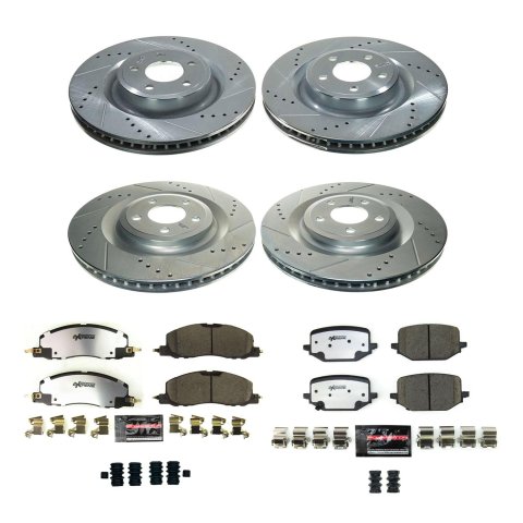 Power Stop 20-22 Lincoln Aviator Front and Rear Z36 Truck & Tow Brake Kit (1x psbK8682-36, 1x psbK8672-36) thumbnail 5
