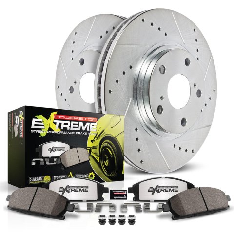 Power Stop 07-09 BMW 335i Front and Rear Z26 Street Kit w/Cals (1x psbK5281-26, 1x psbK045-26, 1x psbS3328, 1x psbS3334)