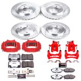 Power Stop 2012 Ford Mustang Front and Rear Z26 Street Kit w/Cals (1x psbS4926, 1x psbK4547-26, 1x psbS5128, 1x psbK5941-26) thumbnail 2