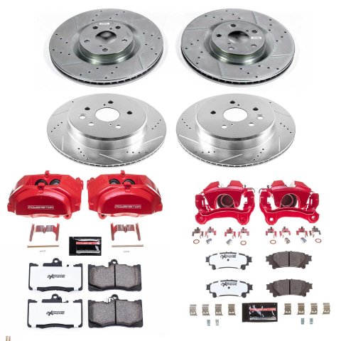 Power Stop 15-20 Lexus RC350 Front and Rear Z26 Street Kit w/Cals (1x psbS3336, 1x psbK6514-26, 1x psbK6355-26, 1x psbS7140) thumbnail 7