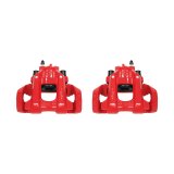 PowerStop Z36 Truck and Tow Brake Upgrade Kits with Calipers for 2011-2017 DURANGO, 2011-2016 GRAND CHEROKEE - KC5952-36 Disc Kits, Performance Kits, Front Rear, Cross-drilled/Slotted Rotors, Red Powdercoated Calipers, Dodge, Jeep, Kit thumbnail 9