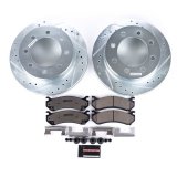 Power Stop 07-10 GMC Sierra 3500 HD Front and Rear Z36 Truck & Tow Kit w/Cals (1x psbK2041-36, 1x psbS4728, 1x psbK2071-36, 1x psbS4730) thumbnail 4