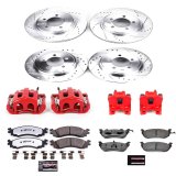 Power Stop 2006 Mercury Mountaineer Front and Rear Z36 Truck & Tow Kit w/Cals (1x psbK3150-36, 1x psbK1441-36, 1x psbS4994, 1x psbS4754) thumbnail 2