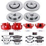 Power Stop 11-12 Jeep Grand Cherokee Front and Rear Z36 Truck & Tow Kit w/Cals (1x psbK5953-36, 1x psbS5296A, 1x psbK5954-36, 1x psbS5420) thumbnail 6