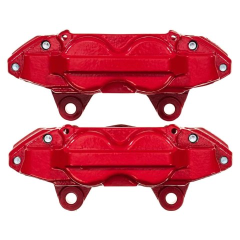 PowerStop Z36 Truck and Tow Brake Upgrade Kits with Calipers for 2015-2024 4RUNNER, 2016-2023 GX460 - KC5874A-36 Disc Kits, Calipers, Cross-drilled/Slotted Rotors, Red Calipers, Front Rear, Lexus, Toyota, Kit thumbnail 5
