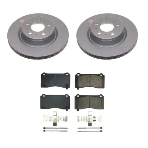 Power Stop 17-21 Tesla 3 Front and Rear Z17 Coated Brake Kit (1x psbCRK8874, 1x psbCRK8844) thumbnail 4