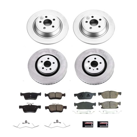 Power Stop 17-20 Lincoln Continental Front and Rear Z17 Coated Brake Kit (1x psbCRK7417, 1x psbCRK8960) thumbnail 5