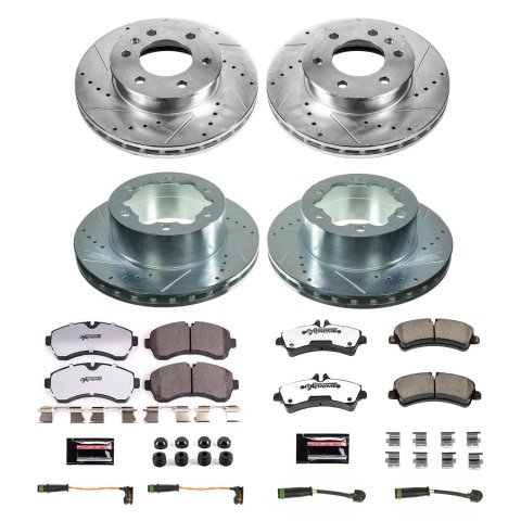Power Stop 2018 Mercedes-Benz Sprinter 3500XD Front and Rear Z36 Truck & Tow Brake Kit (1x psbK6234-36, 1x psbK7094-36) thumbnail 4