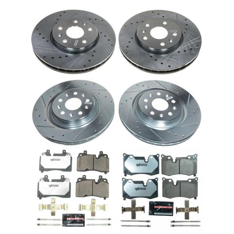 Power Stop 20-22 Chevrolet Corvette Front and Rear Z26 Street Brake Kit (1x psbK8528-26, 1x psbK8526-26) thumbnail 3