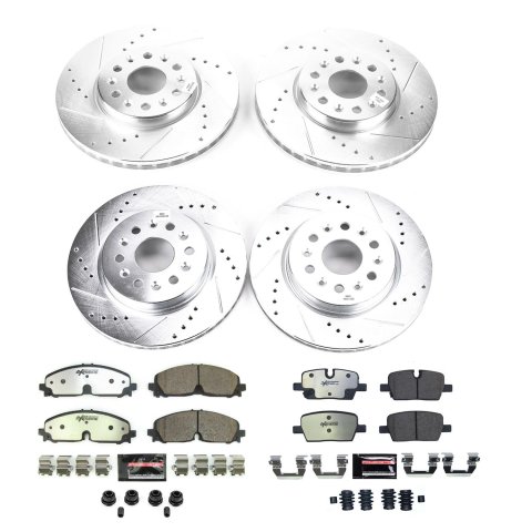 Power Stop 2021 GMC Acadia Front and Rear Z36 Truck & Tow Brake Kit (1x psbK8683-36, 1x psbK8739-36) thumbnail 3