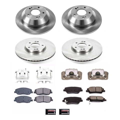 Power Stop 13-16 Hyundai Santa Fe Front and Rear Autospecialty Kit w/Cals (Bundled Kit) thumbnail 2