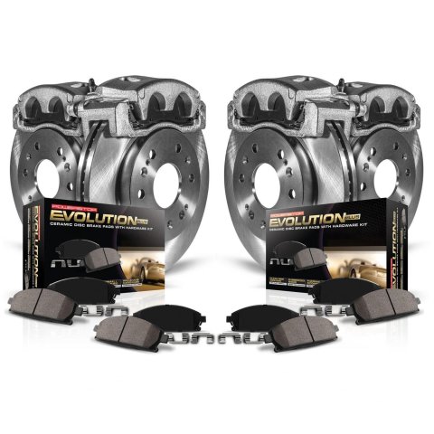 Power Stop 16-18 Hyundai Sonata Front and Rear Autospecialty Kit w/Cals (Bundled Kit)