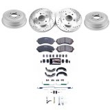 Power Stop 01-05 Pontiac Aztek Front and Rear Z23 Evolution Brake Kit (1x psbKOE15377DK, 1x psbK5233) thumbnail 2