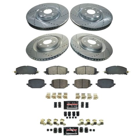 Power Stop 20-22 Lincoln Aviator Front and Rear Z36 Truck & Tow Brake Kit (1x psbK8673-36, 1x psbK8682-36) thumbnail 4
