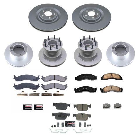 Power Stop 03-07 Ford E-450 Super Duty Front and Rear Z17 Coated Brake Kit (1x psbCRK4912, 1x psb17-655, 2x psbAR8542EVC) thumbnail 6