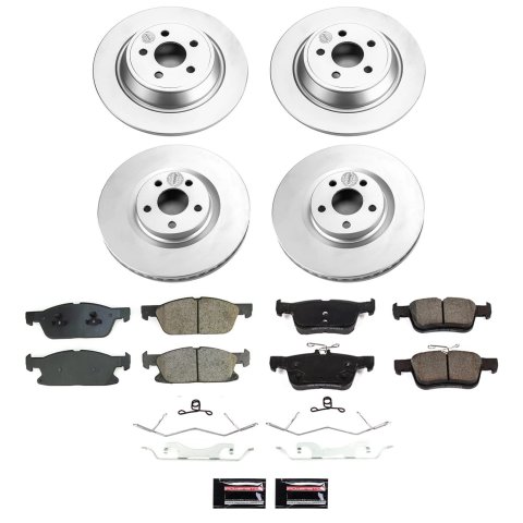 Power Stop 17-20 Lincoln Continental Front and Rear Z17 Coated Brake Kit (1x psbCRK7417, 1x psbCRK8961) thumbnail 5