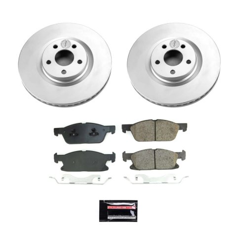 Power Stop 17-20 Lincoln Continental Front and Rear Z17 Coated Brake Kit (1x psbCRK7417, 1x psbCRK8961) thumbnail 6