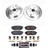 Power Stop 08-14 Subaru Tribeca Front and Rear Z23 Evolution Kit w/Cals (1x psbS3348, 1x psbK4645, 1x psbK4603, 1x psbS3234) thumbnail 6