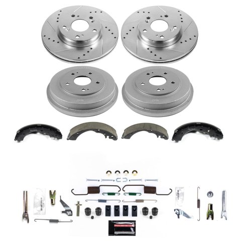 Power Stop 13-14 Honda Fit Front and Rear Z26 Street Brake Kit (1x psbKOE15318DK, 1x psbK6490-26) thumbnail 2