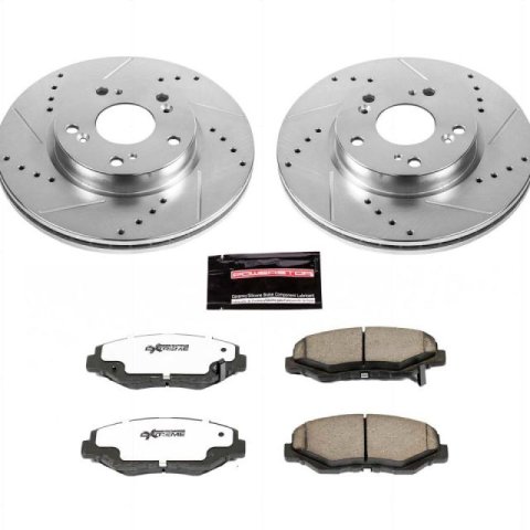 Power Stop 13-14 Honda Fit Front and Rear Z26 Street Brake Kit (1x psbKOE15318DK, 1x psbK6490-26) thumbnail 3