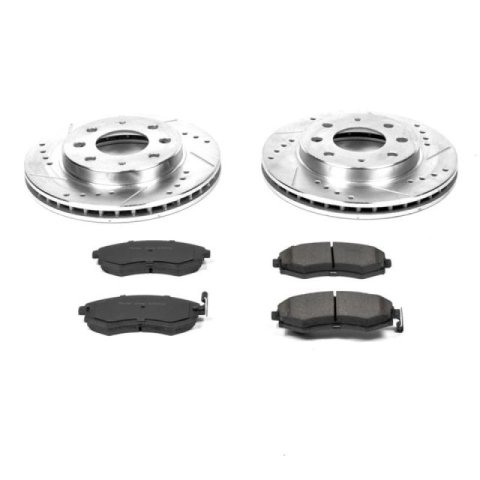 Power Stop 05-06 Hyundai Elantra Front and Rear Z23 Evolution Kit w/Calipers (1x psbS3302, 1x psbK1087, 1x psbK3106, 1x psbS15186) thumbnail 7