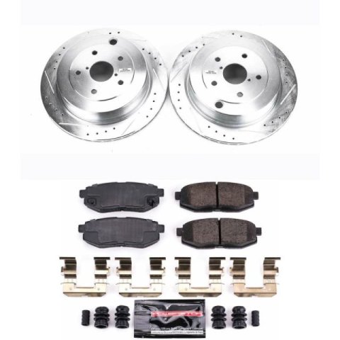 Power Stop 08-14 Subaru Tribeca Rear Z23 Evolution Kit w/Calipers (1x psbK4645, 1x psbS3234) thumbnail 3