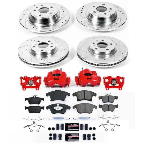 Power Stop 13-14 Lincoln MKZ Front and Rear Z23 Evolution Kit w/Calipers (1x psbS5474, 1x psbK6399, 1x psbK6559, 1x psbS15140) thumbnail 2
